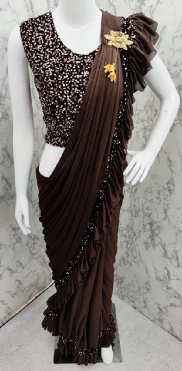  Ruffel Saree 